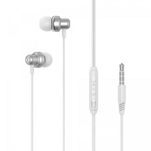 Навушники вакуумні XO EP15 In-ear metal з мікрофоном Сірий