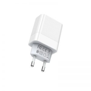 Мережевий зарядний пристрій Borofone BA40A 3 USB QC3.0 Білий