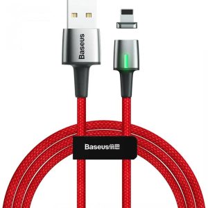 Кабель Baseus Zinc Magnetic USB Lightning 1.5A 2m Червоний