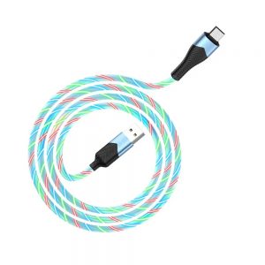 Кабель USB Borofone BU19 Micro 1m Синій