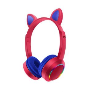 Навушники Bluetooth TUCCI B12 LED Рожевий