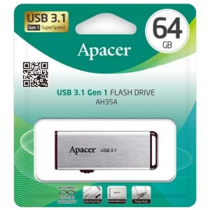Флеш-пам'ять Apacer AH35A Gen1 64Gb USB 3.1 Срібний