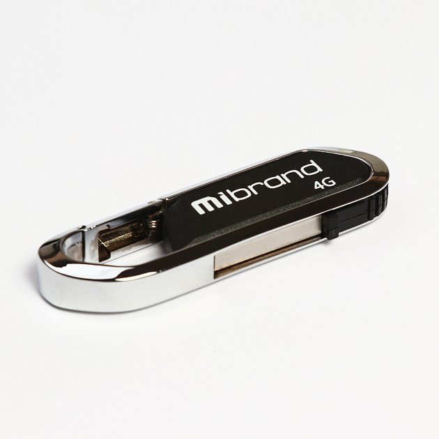 Флеш-пам'ять Mibrand Aligator 4Gb USB 2.0 Чорний