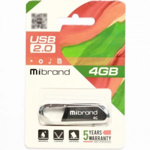 Флеш-пам'ять Mibrand Aligator 4Gb USB 2.0  Сірий