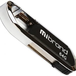 Флеш-пам'ять Mibrand Aligator 64Gb USB 2.0 Чорний