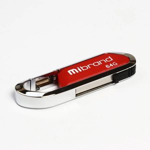 Флеш-пам'ять Mibrand Aligator 64Gb USB 2.0 Темно Червоний