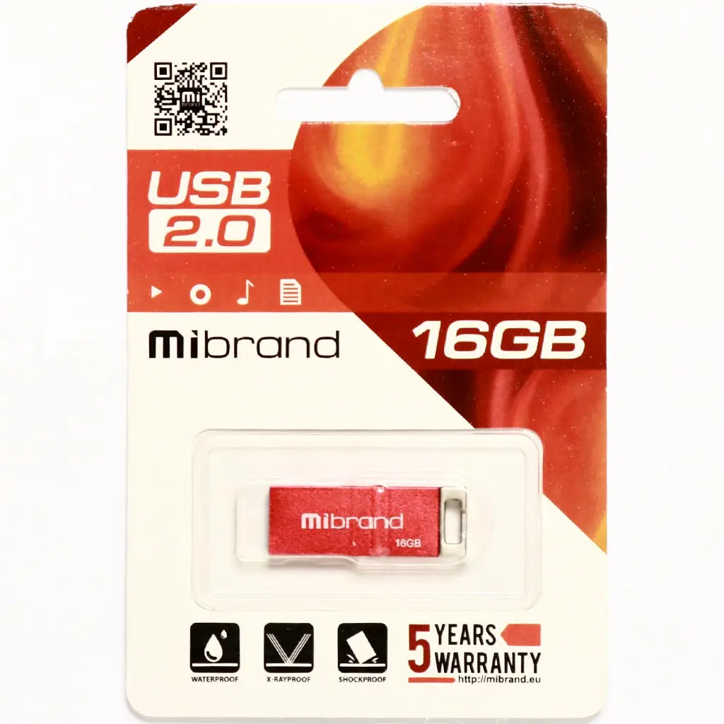 Флеш-пам'ять Mibrand Chameleon 16Gb USB 2.0 Червоний - Зображення 2