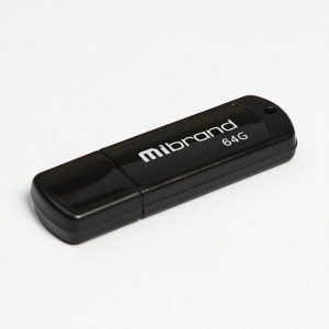 Флеш-пам'ять Mibrand Grizzly 64Gb USB 2.0 Чорний