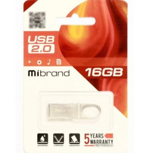 Флеш-пам'ять Mibrand Irbis 16Gb USB 2.0 Срібний