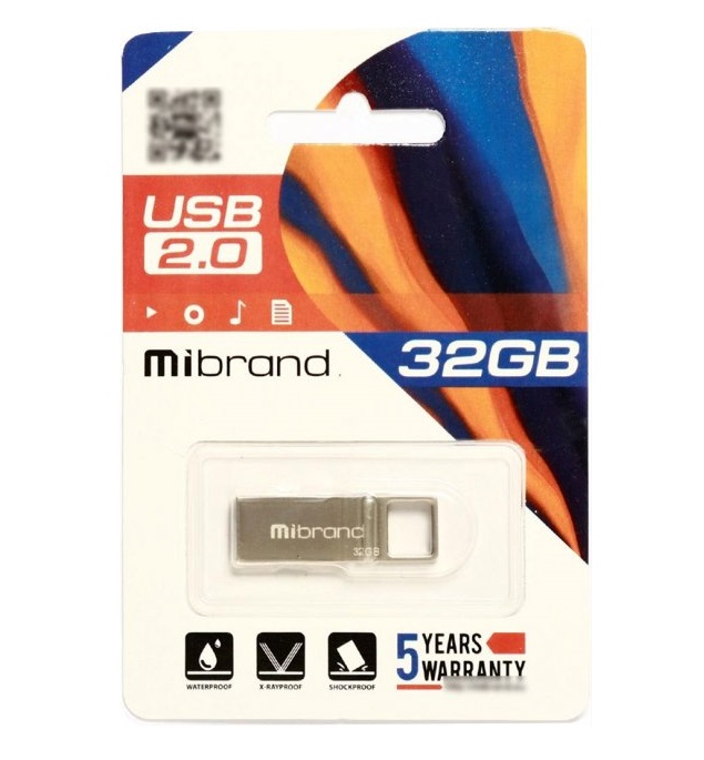 Флеш-пам'ять Mibrand Shark 32Gb USB 2.0 Срібний - Зображення 3