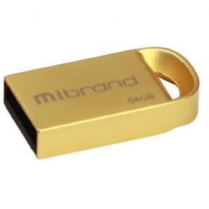 Флеш-пам'ять Mibrand lynx 64Gb USB 2.0 Золотий