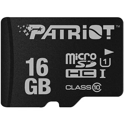 Карта пам'яті Patriot LX Series microSDHC (UHS-1) 16Gb class 10 (адаптер SD) - Зображення 3