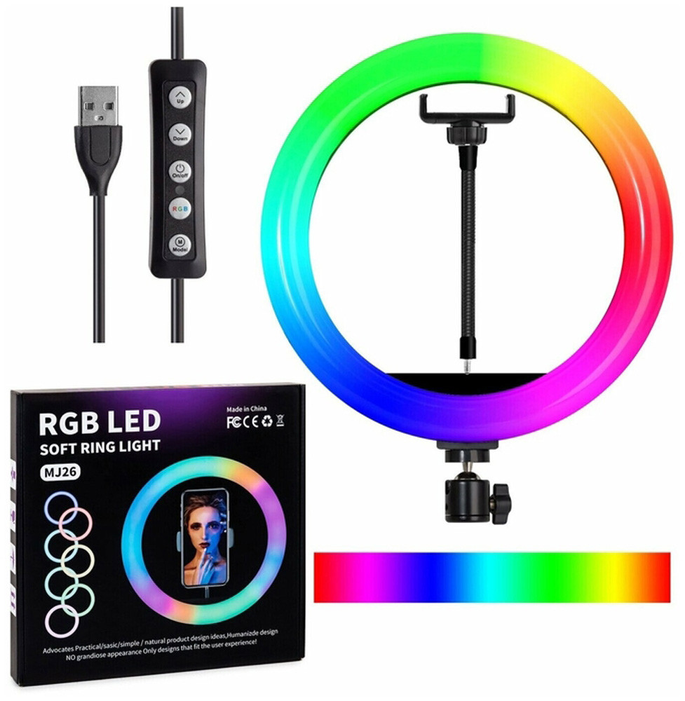 Лампа відеосвітло LED RL-11 23x16см 2700-5700K (240 Lights/Пульт/220V) - Зображення 4