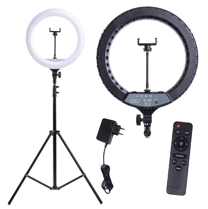Лампа кільцева LED 33 см Arc Ring 13" + штатив