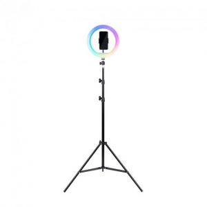 Лампа кільцева LED Набір 2 в 1 Трипод для смартфонiв + RGB светодiодна лампа HAVIT HV-ST7026