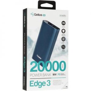 Портативний акумулятор Gelius Pro Edge 3 PD GP-PB20-210 20000mAh Темно-синій