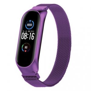 Ремінець Міланська петля для Xiaomi Mi Band 5/6 Лавандовий