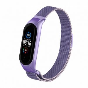 Ремінець Міланська петля для Xiaomi Mi Band 5/6 Бузковий