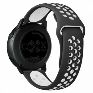 Ремінець силіконовий Nike Design 22mm (Чорний/Червоний)