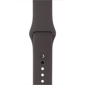 Ремінець силіконовий для Apple watch 42mm / 44mm (Коричневий / Brown)