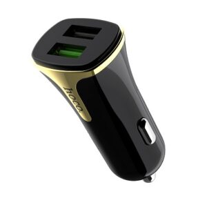 Автомобільний зарядний пристрій Hoco Z31 Universe (2USB/18W/3,4A/QC3.0 )+ Micro кабель (Чорний)