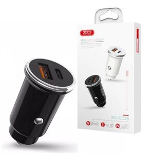 Автомобільний зарядний пристрій XO CC25 2USB (QC3.0+PD) Чорний