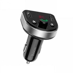 FM Модулятор Hoco DE1 Cool Travel 2USB/3,1A Чорний/сірий