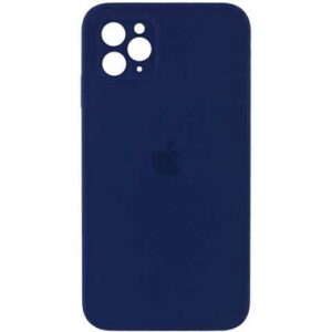 Чохол Silicone Square Full Camera Protective (AA) для Apple iPhone 11 Pro Max (Синій / Midnight Blue)
