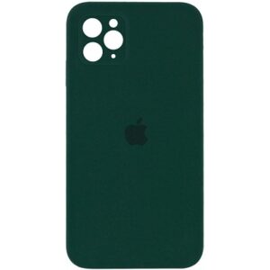 Чохол Silicone Square Full Camera Protective (AA) для Apple iPhone 11 (Зелений / Phistachio)