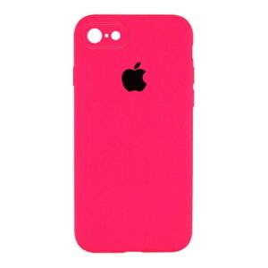 Чохол Silicone Square Full Camera Protective (AA) для Apple iPhone 6/6s (Рожевий / Barbie pink)