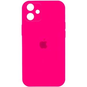 Чохол Silicone Square Full Camera Protective (AA) для Apple iPhone 11 (Рожевий / Barbie pink)