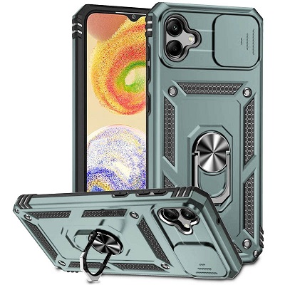 Чохол ударостійкий Camshield Serge Ring для Samsung Galaxy A04 (A045)/A04e (Зелений)