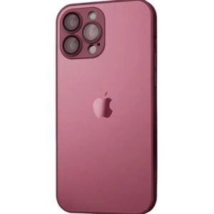 Чохол скляний Matte Frosted Magsafe для iPhone 13 (Бежевий)