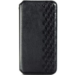 Чохол книжка шкіряний GETMAN Cubic (PU) для Samsung Galaxy S21 FE (Чорний)