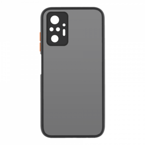 Чохол матовий силікон + бампер для Xiaomi Redmi Note 10 Чорний/Ring