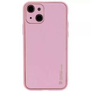Чохол шкіряний Xshield для Apple iPhone 14 (Рожевий / Pink)