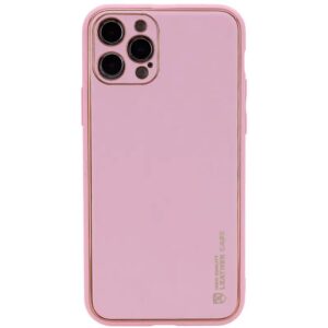 Чохол шкіряний Xshield для Apple iPhone 14 Pro (Рожевий / Pink)