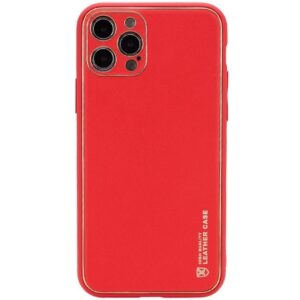 Чохол шкіряний Xshield для Apple iPhone 14 Pro (Червоний / Red)