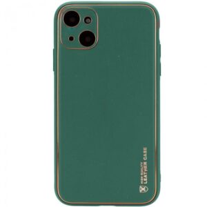 Чохол шкіряний Xshield для Apple iPhone 14 (Зелений / Army green)