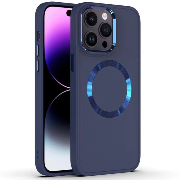 Чохол TPU Bonbon MagSafe для Apple iPhone Xs Max (Синій / Dark Blue)