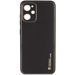 Чохол шкіряний Xshield для Xiaomi Poco X5 Pro 5G / Redmi Note 12 Pro 5G (Чорний / Black)