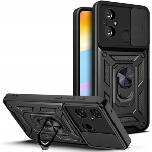 Чохол ударостійкий Camshield Serge Ring для Xiaomi Redmi 12C (Чорний)