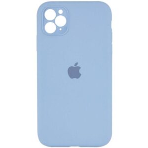 Чохол Silicone Square Full Camera Protective (AA) для Apple iPhone 11 (Блакитний / Blue)