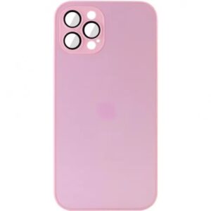 Чохол TPU+Glass Sapphire matte для Apple iPhone 12 (Chanel Pink)