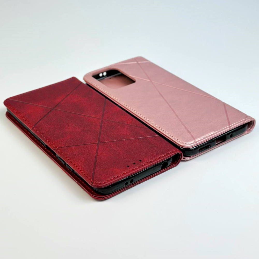 Чохол книжка Business Matte Line для Xiaomi Redmi 10 (Рожевий) - Зображення 2