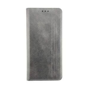 Чохол книжка Leather Mustang для Samsung A10s Сірий
