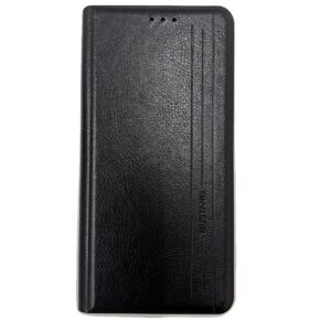 Чохол книжка Leather Mustang для Moto G24/G04/E14 Чорний