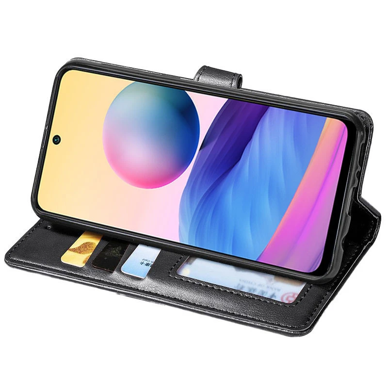 Чохол книжка шкіряний GETMAN Gallant (PU) для Samsung Galaxy A13 4G (Чорний) - Зображення 3