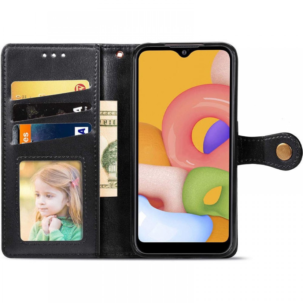 Чохол книжка шкіряний GETMAN Gallant (PU) для Xiaomi Redmi 10 (Чорний) - Зображення 4