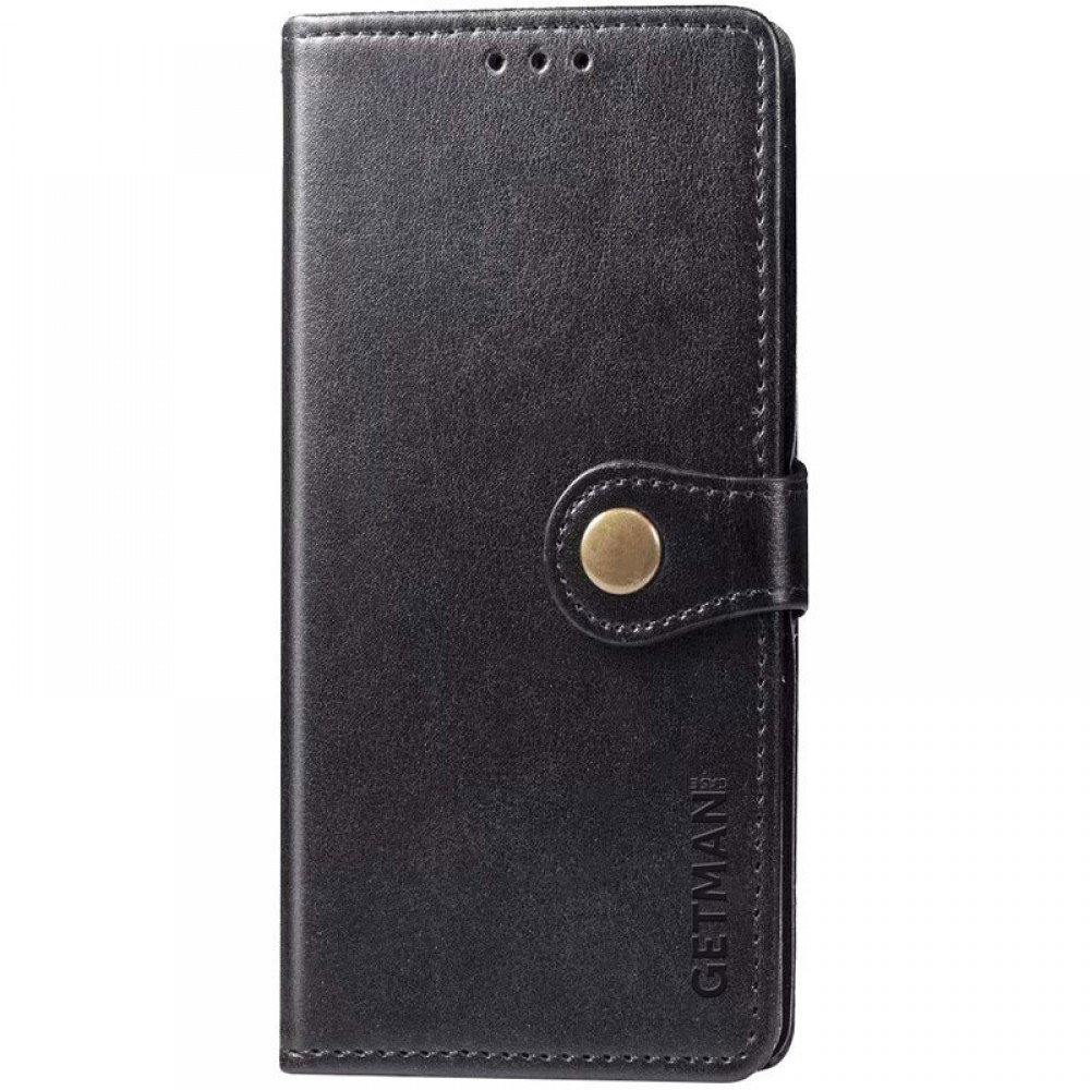 Чохол книжка шкіряний GETMAN Gallant (PU) для Xiaomi Redmi 10 (Чорний)